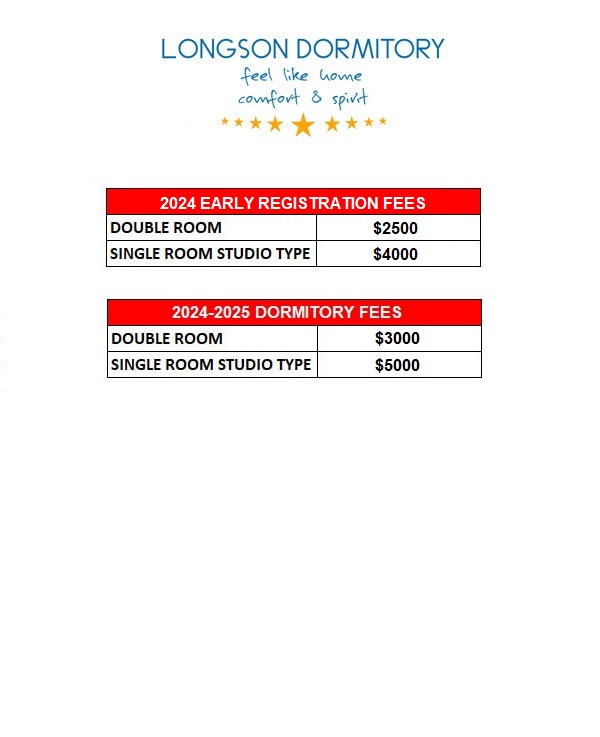 Emu Dormitory Price list